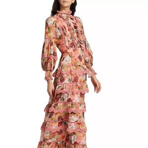 Alice and Olivia Brooke floral maxi dress